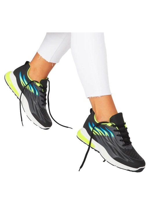 Pantofi sport "888 shoes 1051", Verde/Negru