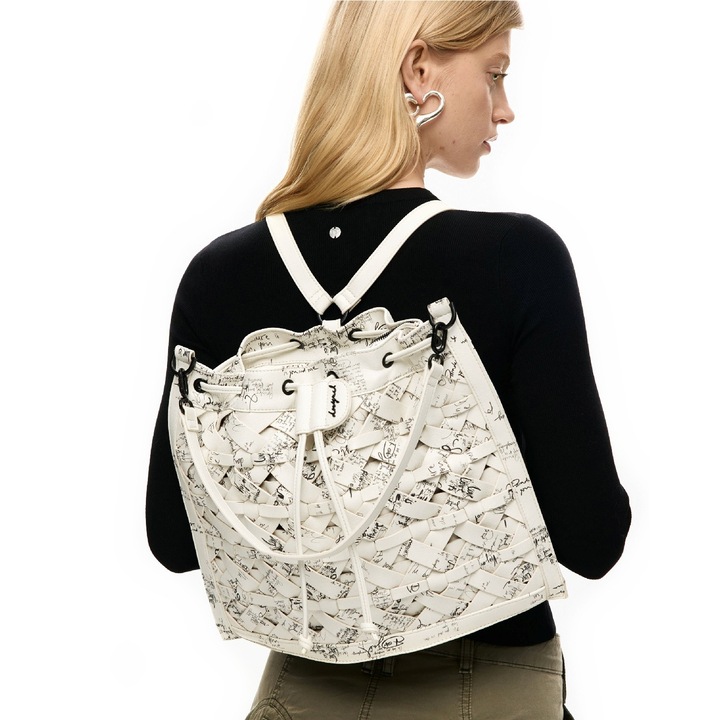 Női hátizsák és kézitáska, Desigual, Indio Harlan széria, Bézs