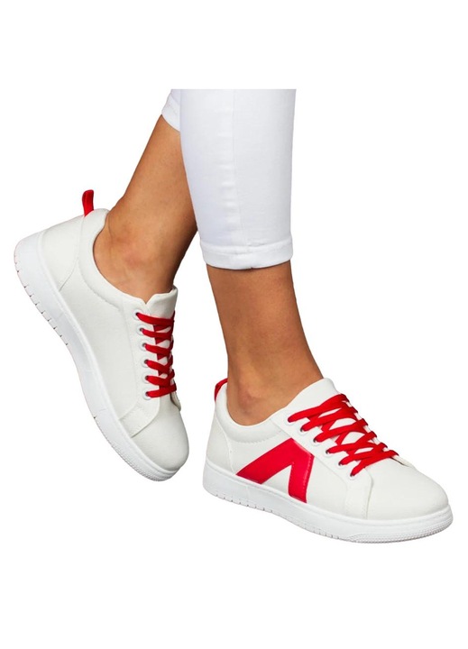 Pantofi sport ''ald fashion mu-25-209 white red"