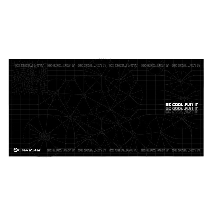 Mousepad Gaming GravaStar, Negru, 80 x 40 cm