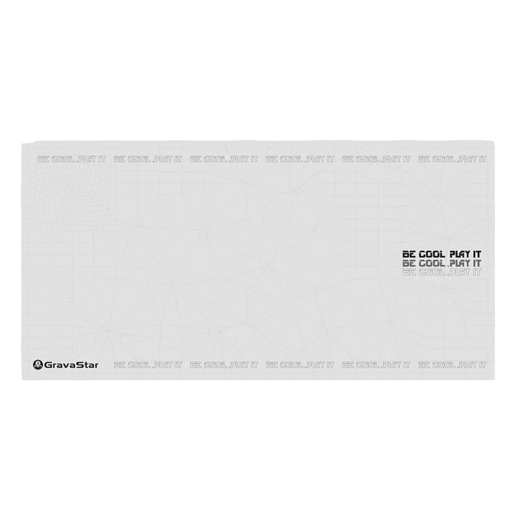 Gamingowa Mousepad GravaStar Alb, 80 cm x 40 cm