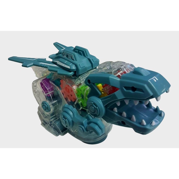 Dinozaur electric functie angrenaj la vedere, lumini si sunete