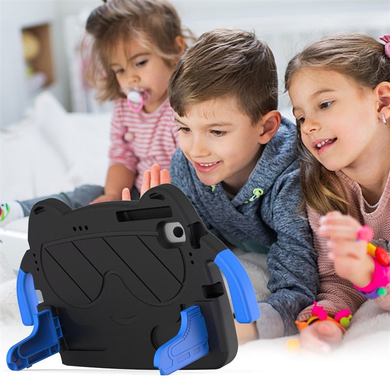 Husa de protectie pentru tableta pentru copii, Aiorber, compatibila cu Samsung Tab A7lite 8.7" T220/T225 8.7 inci 2021, rezistenta la socuri, cu suport, roz-trandafiriu