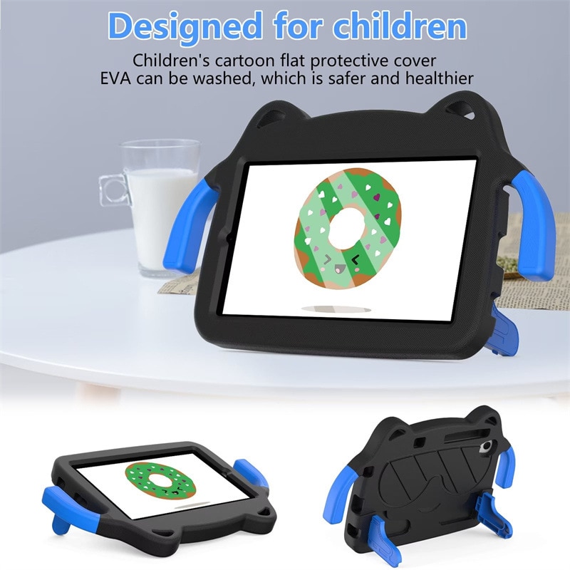 Husa de protectie pentru tableta pentru copii, Aiorber, compatibila cu Samsung Tab A7lite 8.7" T220/T225 8.7 inci 2021, rezistenta la socuri, cu suport, roz-trandafiriu