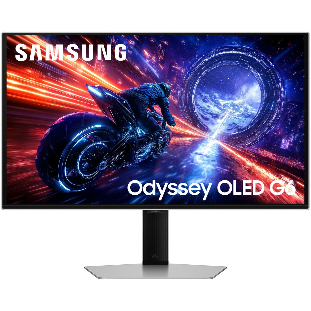 Monitor Gaming Samsung Odyssey OLED G6, 27", QHD (2560x1440), 500Hz, 0.03ms GtG, VESA DisplayHDR True Black 500, HDR10+ Gaming, FreeSync Premium Pro, Compatibil G-Sync, Virtual AIM