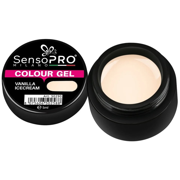 UV Гел лак Vanilla Icecream 5ml, SensoPRO Milano