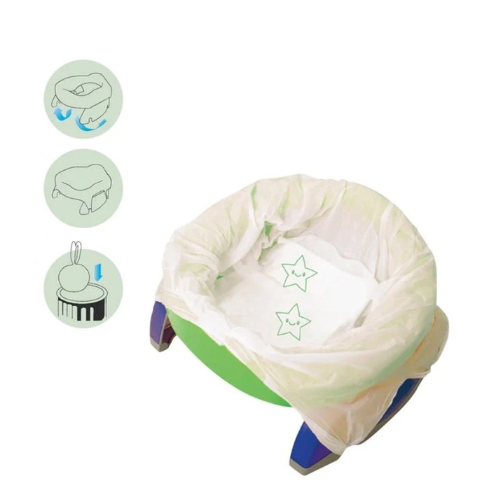 Set 10 Pungi de Unica Folosinta Parfumate pentru Olita Portabila