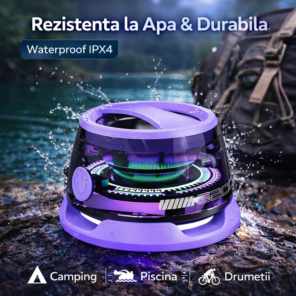 Boxa Portabila Mini IdealTI®, Bluetooth 5.3, Sunet Puternic 40mm ...
