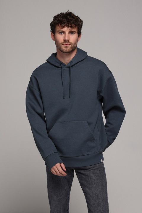 COLIN'S, Hanorac supradimensionat cu gluga ajustabila, Albastru inchis