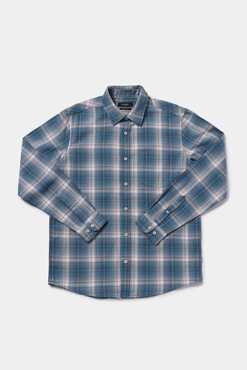 COLIN'S, Camasa regular fit in carouri cu buzunar pe piept, Rosu/Albastru inchis