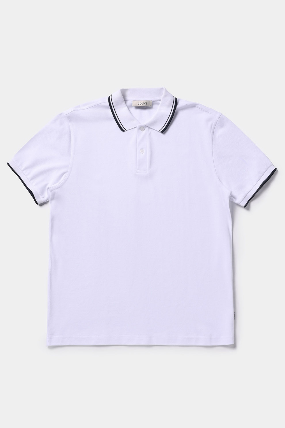 COLIN'S, Tricou polo uni, Alb murdar, 2XL