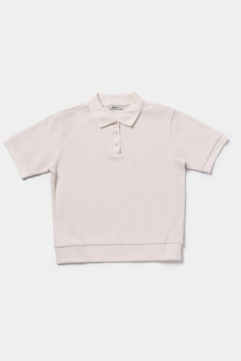 COLIN'S, Tricou polo uni, Alb murdar