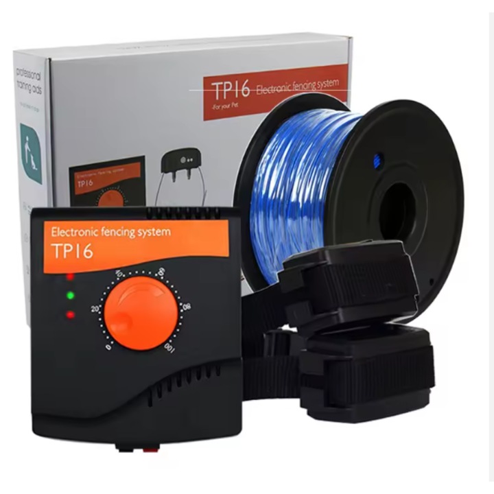 Gard invizibil Profesional Pentru Caini, Raza Reglabila Pana la 5000 de Cm, Zgarda Receptor Inclusa, Avertizare Sonora Si Impuls Electrostatic, Rezistent la Apa, Control Total, Siguranta Si Libertate, Protectie si Dresaj Eficient Pentru Caini