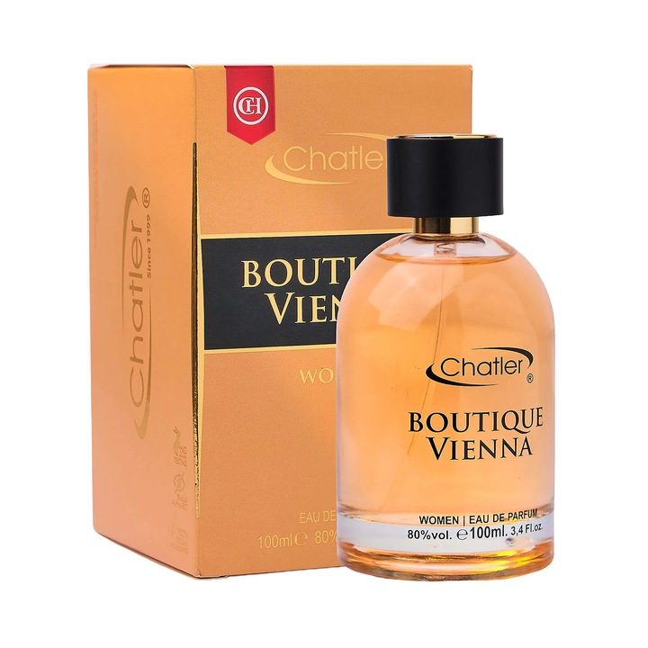 Női parfüm CHATLER Boutique Vienna Woman, Eau de Parfum, 100 ml, virágos, elegáns