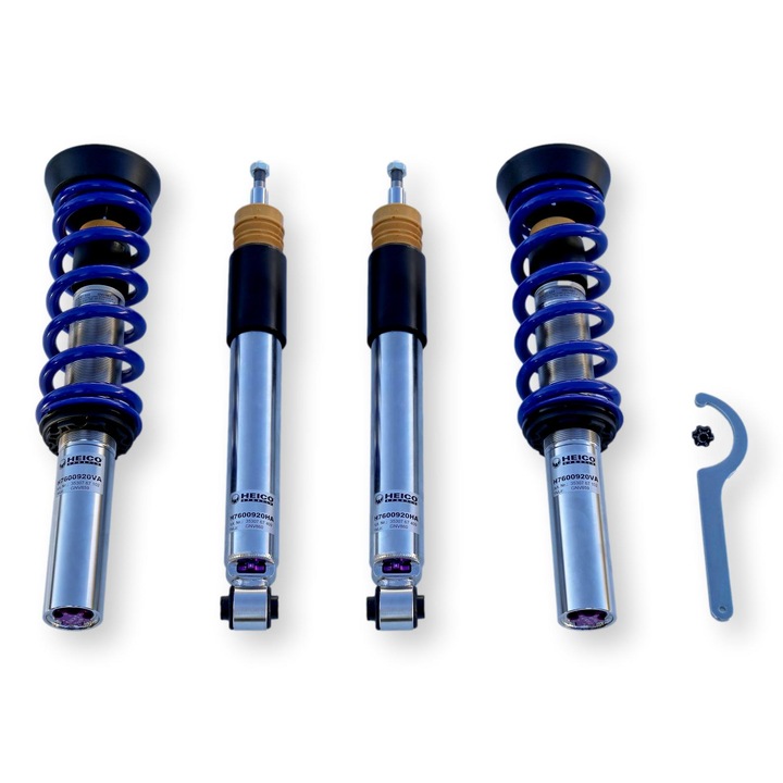 Heico állítható sportfutómű Volvo V60-hoz, állítható magasság 20-45 mm, kék színű