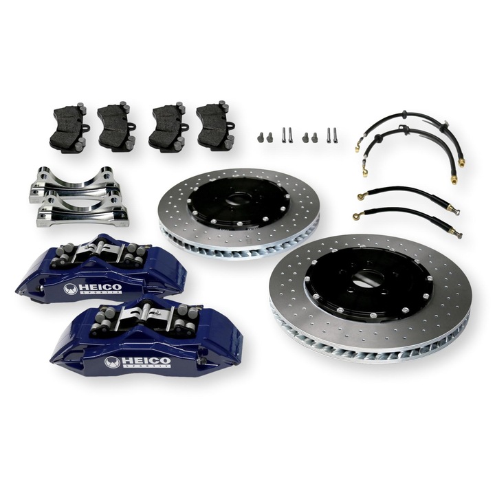 Sistem de franare sport Heico, set fata, 6 pistoane, discuri perforate, 396mm, pentru Volvo V90/S90 (2017-2025)