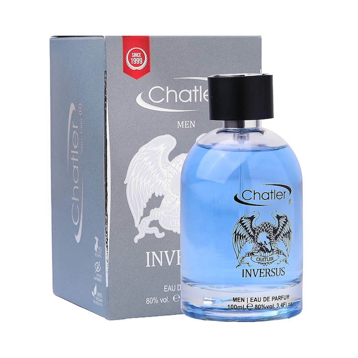 Parfum barbatesc CHATLER® Inversus, EDP, 100 ml