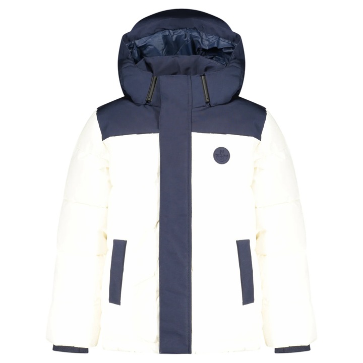 Geaca copii North Sails, alb, unisex