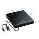 Външен DVD CD RW модул YOUKUKE®, USB-C хъб USB 3.0 порт, четец на SD карти, записвачка на дискове, DVD плейър за Wins10, лаптоп, компютър