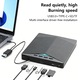 Външен DVD CD RW модул YOUKUKE®, USB-C хъб USB 3.0 порт, четец на SD карти, записвачка на дискове, DVD плейър за Wins10, лаптоп, компютър