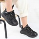 Pantofi Sport De Dama, Cu insertii de plasa, D1475, Negru 36