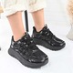 Pantofi Sport De Dama, Cu insertii de plasa, D1475, Negru 36