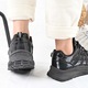 Pantofi Sport De Dama, Cu insertii de plasa, D1475, Negru 36