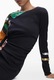 Rochie lunga, Desigual, negru, XS INTL