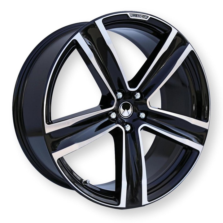 Heico Sportiv 21" VOLUTION V alumínium felni, fekete, komplett szett, 5 küllős