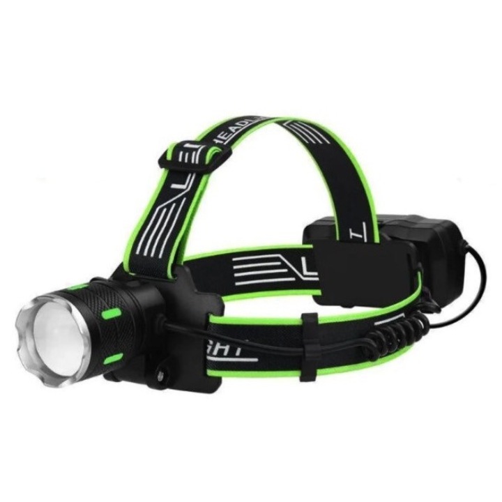 LED челник с акумулаторна батерия BL SXB A43 30W с увеличение за къмпинг и риболов