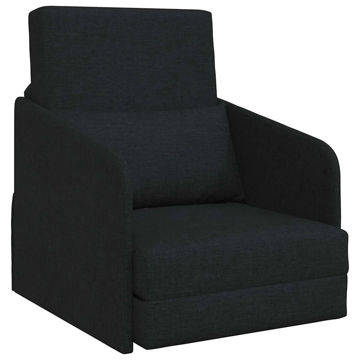 Pat canapea vidaXL, Negru 65 x 80 x 83 cm tesatura