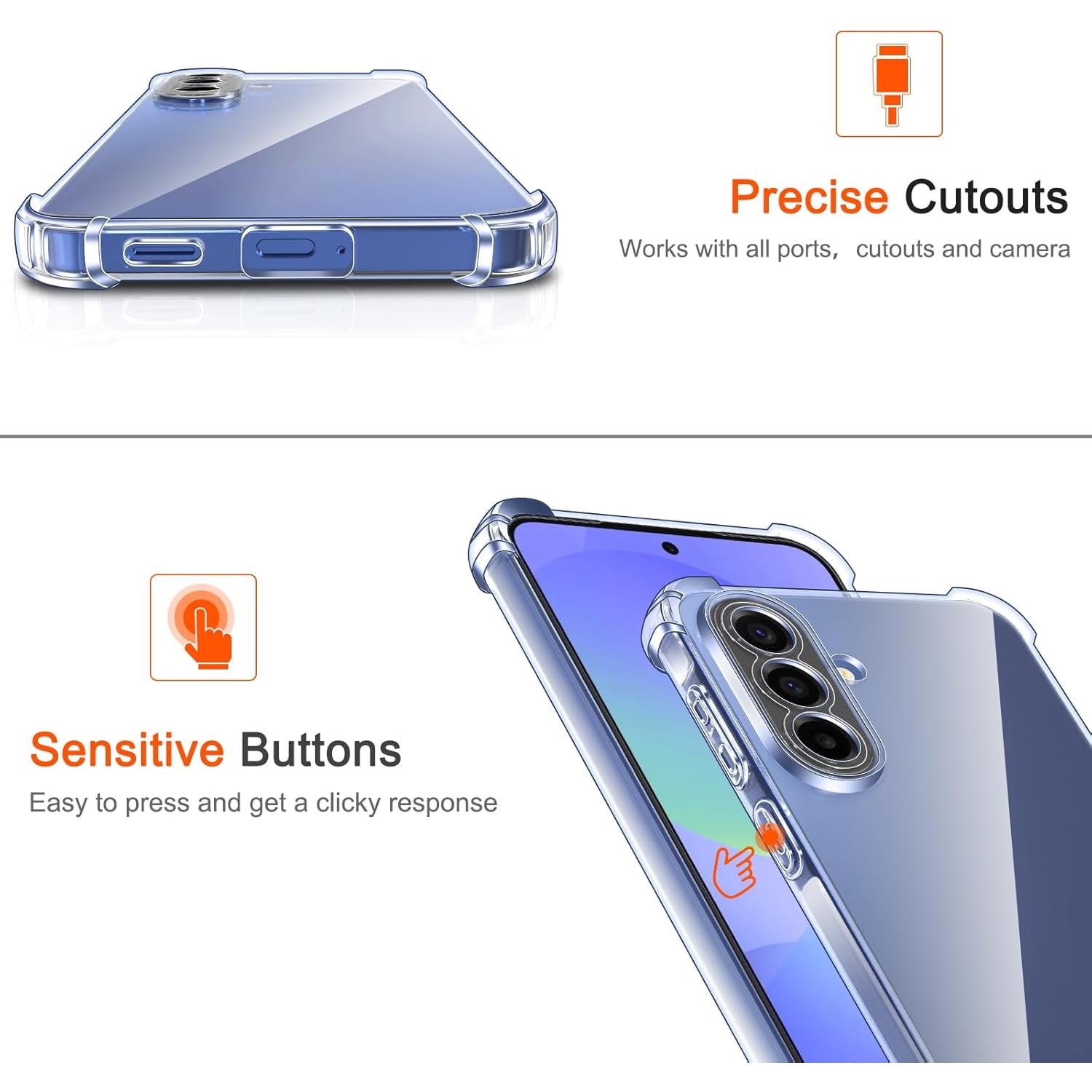 Husa Anti soc, transparenta compatibila cu Samsung Galaxy A57