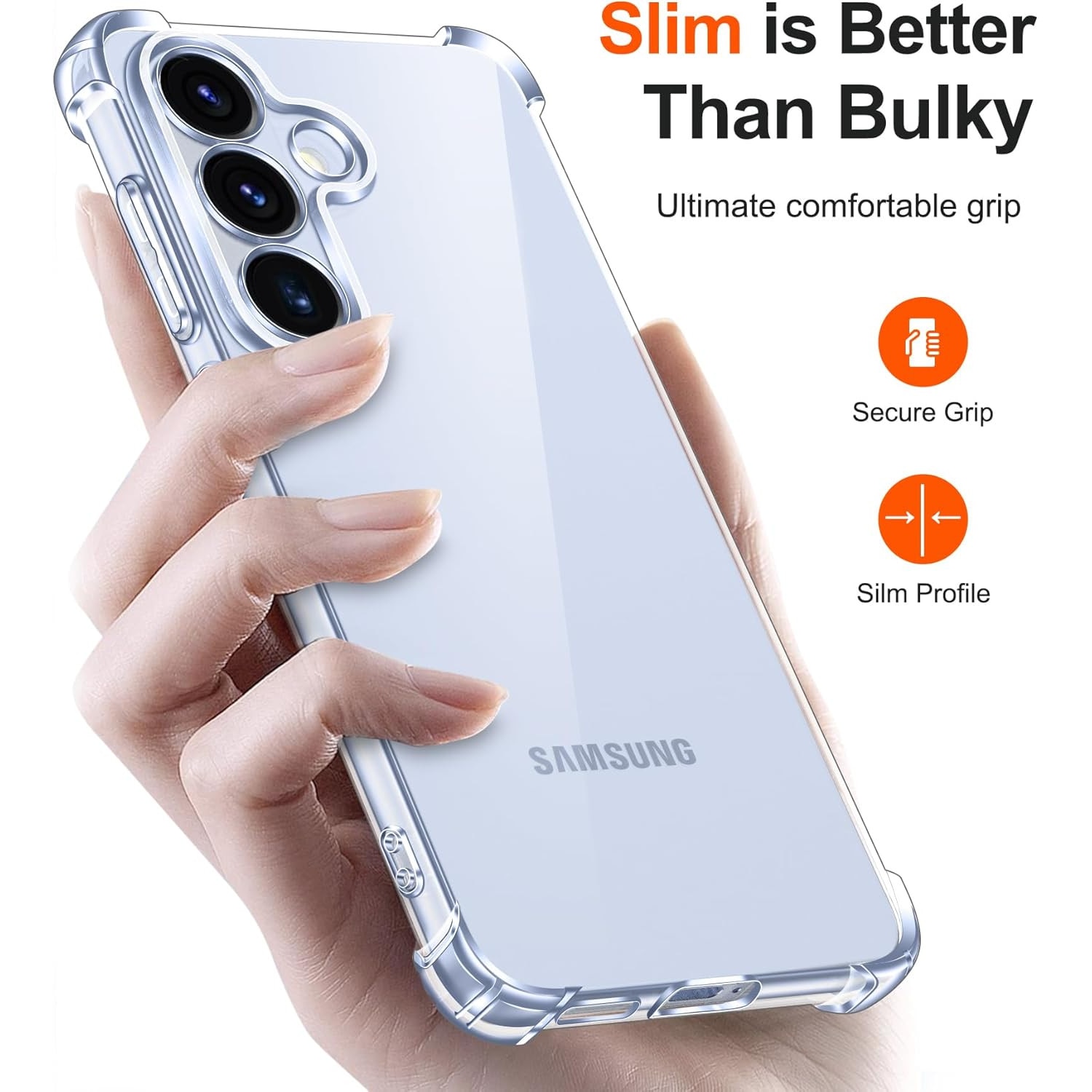 Husa Anti soc, transparenta compatibila cu Samsung Galaxy S26