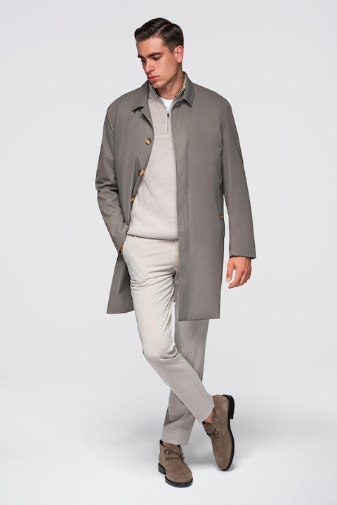 OMBRE, Haina cu vesta detasabila Minimalist, Maro taupe, XL