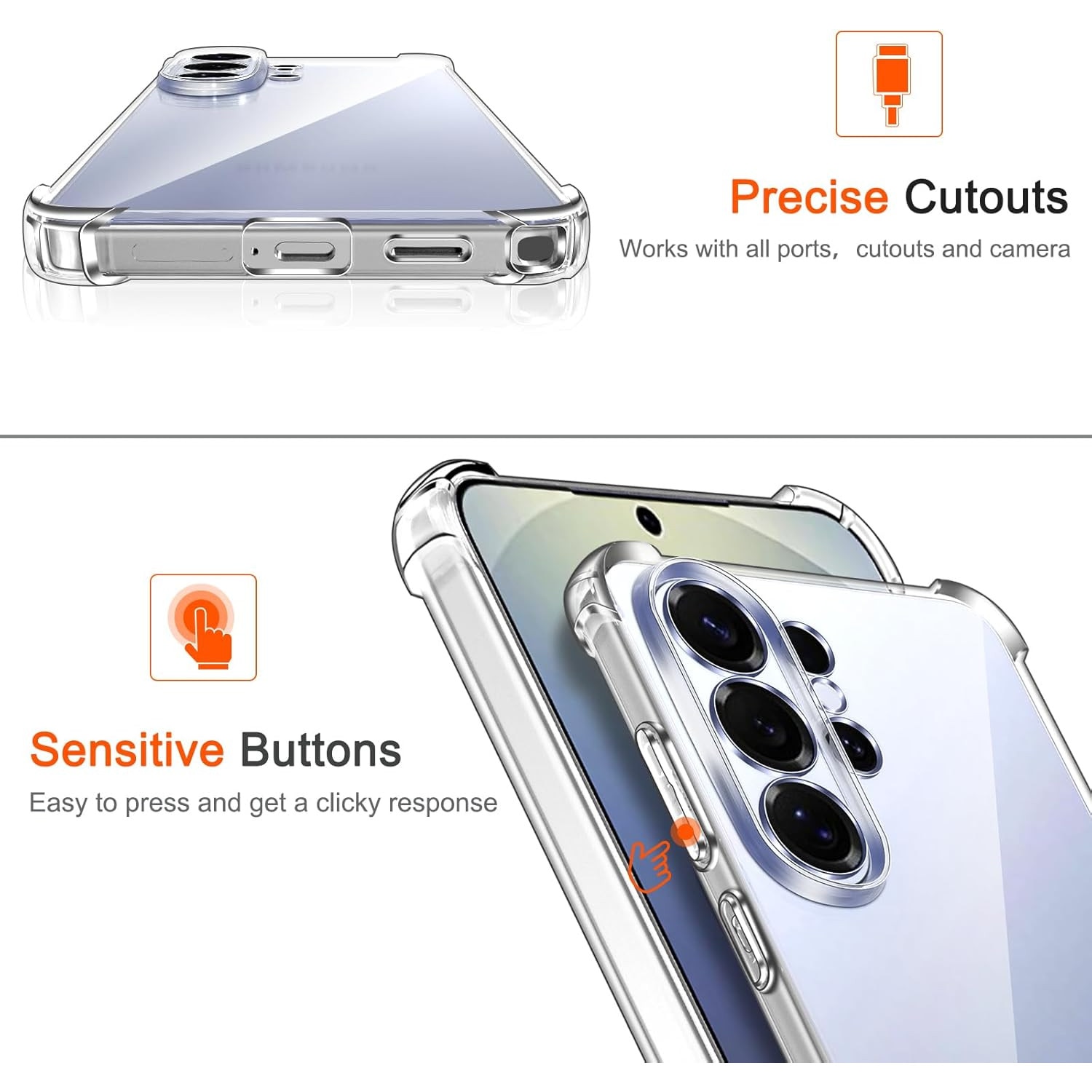 Husa Anti soc, transparenta compatibila cu Samsung Galaxy S26 Ultra