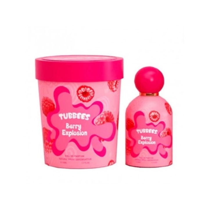 Apa de parfum unisex Grandeur Elite Tubbees Berry Explosion, 50 ml, fructat-cremos, primăvară-vară