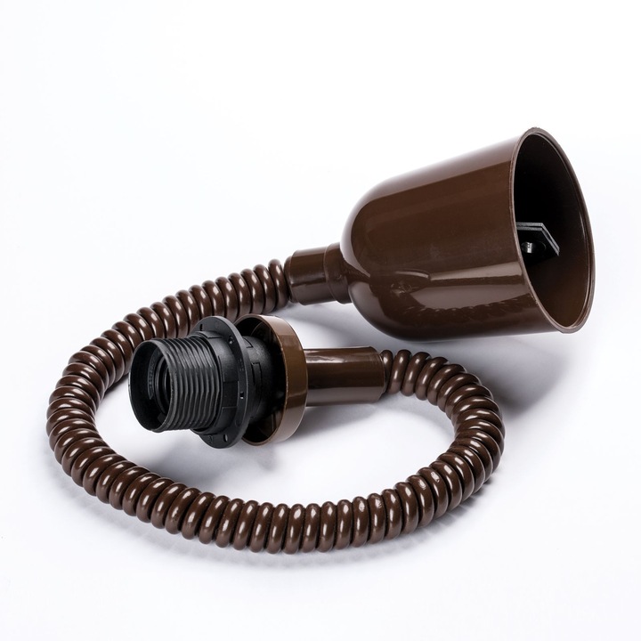 Сгъваема висяща лампа, Orion, E27, 60W, кафява, 40x180cm