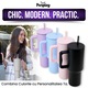 Cana Termos Cu Maner Si Pai Purpley®, 1.2L, Pentru Bauturi Calde Si Reci, Mentine Temperatura 12h Cald / 24h Rece, Otel Inoxidabil, Capac Etans Antiscurgere, Design Ergonomic, Ideala Pentru Birou, Masina, Calatorii, Drumetii, Albastru