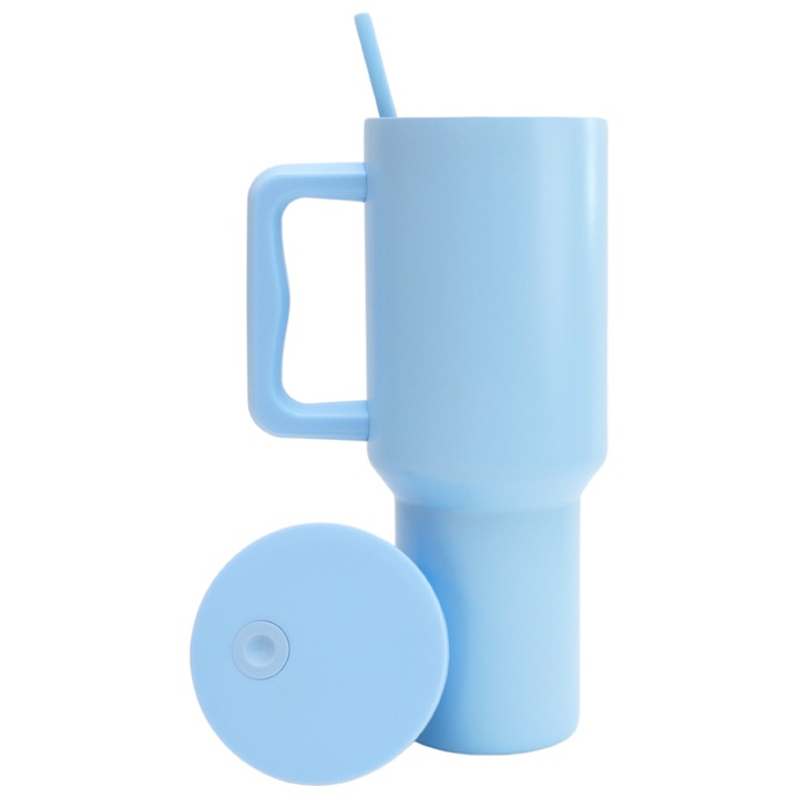 Cana Termos Purpley, 1.2L, Otel Inoxidabil, Capac Etans, Albastru