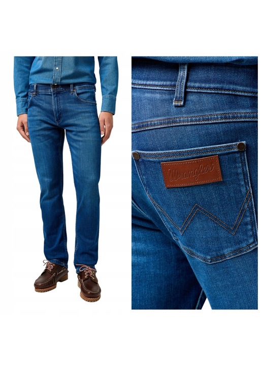 Spodnie Męskie Wrangler Greensboro Dandelion Summer Jeansy Regular W42-L32