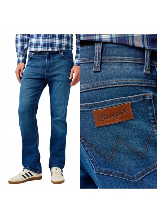 Wrangler Texas farmernadrág, normál derék, kék, Kék