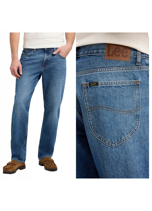 Blugi Lee Haden, albastru, Albastru