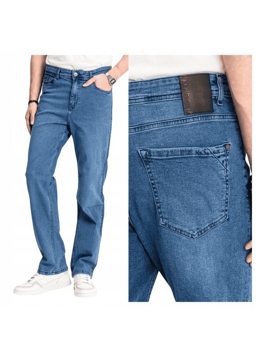 Férfi Farmernadrág Marcus Jason 2117 Kék Mosás Klasszikus Farmer W31 L32