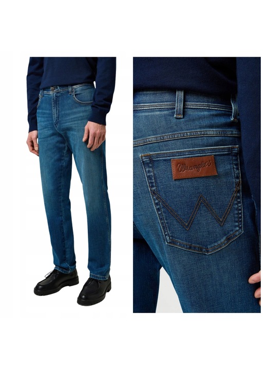 Jeans barbati Wrangler Texas Slim, albastru, W33xL32