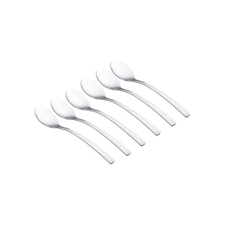 Комплект от 6 чаени лъжички Future, Altom Design, неръждаема стомана, лъскави, 0,13 кг