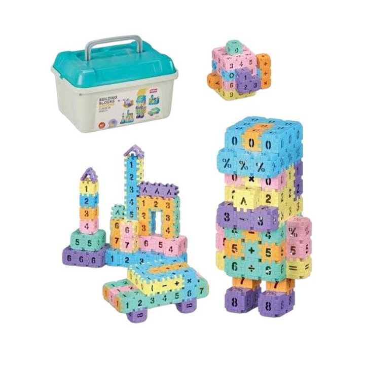 Set de constructie Tradesor, joc educativ DIY cu numere, 240 piese, 23x13x17cm