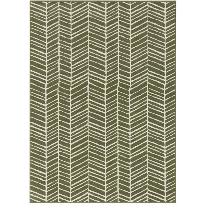 Covor, Tapesoli, Acp X Bc345, 180 x 260 cm, Fabricat Din Polipropilen, Compatibil Cu Incalzirea Prin Pardoseala, Certificat: Oeko, Tex Standard 100, Ideal Pentru Multe Incaperi, Verde Bej