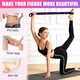8 darabos ellenállás szalag készlet fitneszhez, Autocise, állítható fogantyúkkal, jóga, pilates és balett rugalmassághoz, nyújtáshoz és teljes testformáláshoz, fekete-lila/fekete-piros