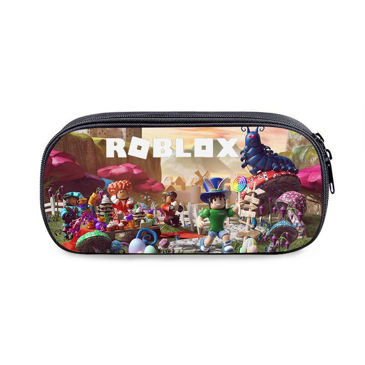 Roblox tolltartó, tartós Oxford anyag, cipzáras kivitel, kompakt méret, gyerekeknek