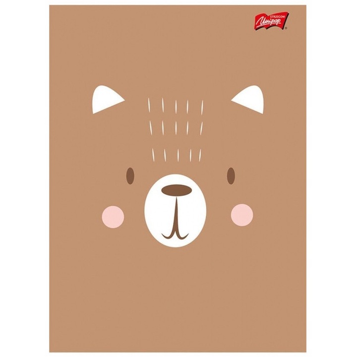 Caiet A5, ST. MAJEWSKI, 32 file, rosu, diverse modele